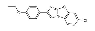 7-CHLORO-2-(4-ETHOXYPHENYL)IMIDAZO[2,1-B]BENZOTHIAZOLE结构式