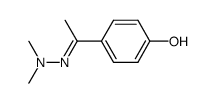 4-Hydroxyacetophenone N,N-dimethylhydrazone Structure