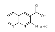 2-AMINO-[1,8]NAPHTHYRIDINE-3-CARBOXYLIC ACID HYDROCHLORIDE Structure