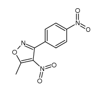 5-methyl-4-nitro-3-(4-nitro-phenyl)-isoxazole结构式