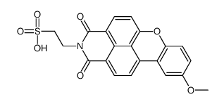 9-methoxy-1,3-dioxo-1H-xantheno[2,1,9-def]isoquinoline-2(3H)-ethanesulphonate acid结构式