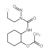 Urea, 1-(2-chloroethyl)-3-(2-hydroxycyclohexyl)-1-nitroso-, acetate (ester), (Z)- structure
