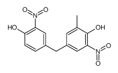 4-[(4-hydroxy-3-nitrophenyl)methyl]-2-methyl-6-nitrophenol结构式