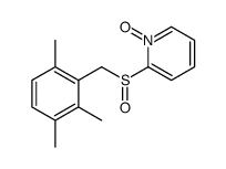 1-oxido-2-[(2,3,6-trimethylphenyl)methylsulfinyl]pyridin-1-ium Structure
