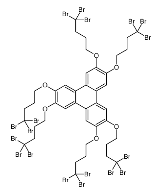 2,3,6,7,10,11-hexakis(4,4,4-tribromobutoxy)triphenylene结构式