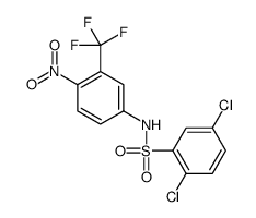 2,5-dichloro-N-[4-nitro-3-(trifluoromethyl)phenyl]benzenesulfonamide结构式