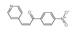 1-(4-nitrophenyl)-3-pyridin-4-yl-prop-2-en-1-one结构式