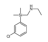 N-[[(3-chlorophenyl)-dimethylsilyl]methyl]ethanamine Structure