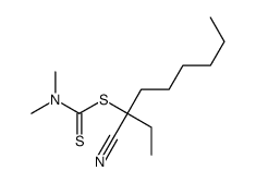 3-cyanononan-3-yl N,N-dimethylcarbamodithioate结构式