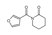 1-(furan-3-carbonyl)piperidin-2-one结构式