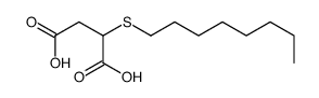 2-octylsulfanylbutanedioic acid结构式