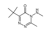 6-tert-butyl-3-methyl-4-methylamino-4H-[1,2,4]triazin-5-one Structure