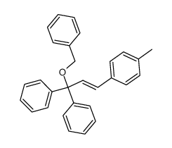 1-((E)-3-Benzyloxy-3,3-diphenyl-propenyl)-4-methyl-benzene结构式