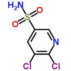 5,6-二氯-3-吡啶磺酰胺结构式
