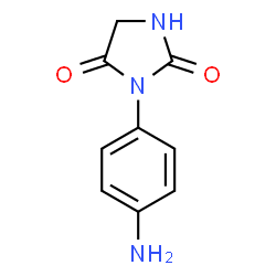 3-(4-aminophenyl)imidazolidine-2,4-dione结构式