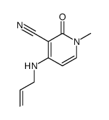 4-Allylamino-1-methyl-2-oxo-1,2-dihydro-pyridine-3-carbonitrile结构式