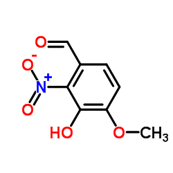 3-Hydroxy-4-methoxy-2-nitrobenzaldehyde Structure
