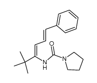 N-[(3Z,5E)-2,2-dimethyl-6-phenyl-3,5-hexadien-3-yl]-1-pyrrolidinecarboxamide Structure