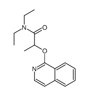 N,N-diethyl-2-isoquinolin-1-yloxypropanamide Structure