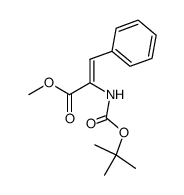 methyl 2-(tert-butoxycarbonylamino)-3-phenylacrylate Structure