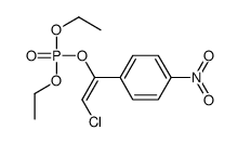 [2-chloro-1-(4-nitrophenyl)ethenyl] diethyl phosphate结构式