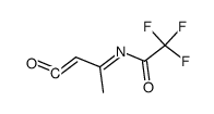 (1-trifluoroacetylimino-ethyl)-ketene结构式