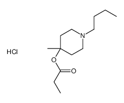 (1-butyl-4-methylpiperidin-4-yl) propanoate,hydrochloride结构式
