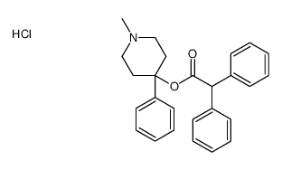 (1-methyl-4-phenylpiperidin-4-yl) 2,2-diphenylacetate,hydrochloride Structure