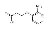 Propanoic acid,3-[(2-aminophenyl)thio]- Structure