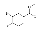 1,2-dibromo-4-(dimethoxymethyl)cyclohexane结构式