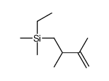 2,3-dimethylbut-3-enyl-ethyl-dimethylsilane Structure