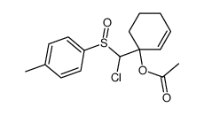 acetic acid 1-[chloro-(toluene-4-sulfinyl)methyl]cyclohex-2-enyl ester结构式