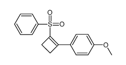 1-[2-(benzenesulfonyl)cyclobuten-1-yl]-4-methoxybenzene Structure