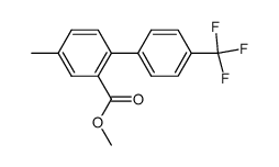methyl 4-methyl-4'-(trifluoromethyl)-[1,1'-biphenyl]-2-carboxylate Structure