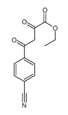 Ethyl 4-(4-cyanophenyl)-2,4-dioxobutanoate结构式