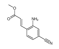 methyl 3-(2-amino-4-cyanophenyl)prop-2-enoate Structure