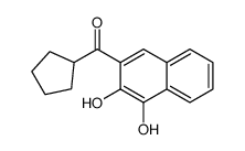 cyclopentyl-(3,4-dihydroxynaphthalen-2-yl)methanone结构式