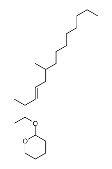 2-(3,7-dimethylpentadec-4-en-2-yloxy)oxane结构式