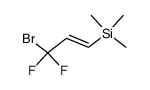 3-bromo-3,3-difluoropropenyltrimethylsilane Structure