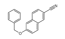 6-phenylmethoxynaphthalene-2-carbonitrile结构式