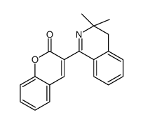 3-(3,3-dimethyl-4H-isoquinolin-1-yl)chromen-2-one结构式