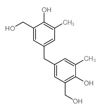 4-[[4-hydroxy-3-(hydroxymethyl)-5-methyl-phenyl]methyl]-2-(hydroxymethyl)-6-methyl-phenol Structure