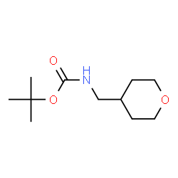 Carbamic acid, [(tetrahydro-2H-pyran-4-yl)methyl]-, 1,1-dimethylethyl ester Structure
