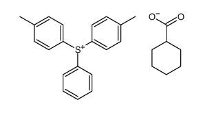 bis(4-methylphenyl)-phenylsulfanium,cyclohexanecarboxylate Structure