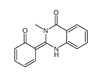 3-methyl-2-(6-oxocyclohexa-2,4-dien-1-ylidene)-1H-quinazolin-4-one结构式