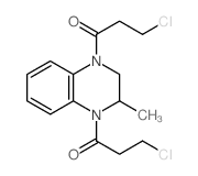Quinoxaline,1,4-bis(3-chloro-1-oxopropyl)-1,2,3,4-tetrahydro-2-methyl- (9CI) structure