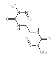 Urea,N,N''-1,2-ethanediylbis[N'-methyl-N'-nitroso- (9CI) structure