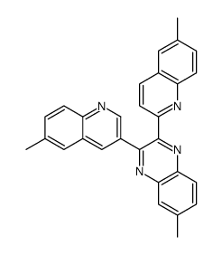 6-methyl-2-(6-methylquinolin-2-yl)-3-(6-methylquinolin-3-yl)quinoxaline结构式