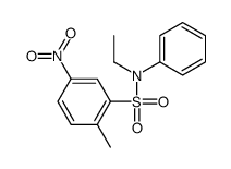 N-ethyl-4-nitro-N-phenyltoluene-2-sulphonamide structure