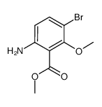 methyl 6-amino-3-bromo-2-methoxybenzoate结构式
